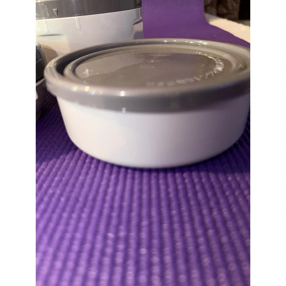 Zojirushi Vacuum Insulated Lunch Jar Bento Set Gray White Thermal Food Container